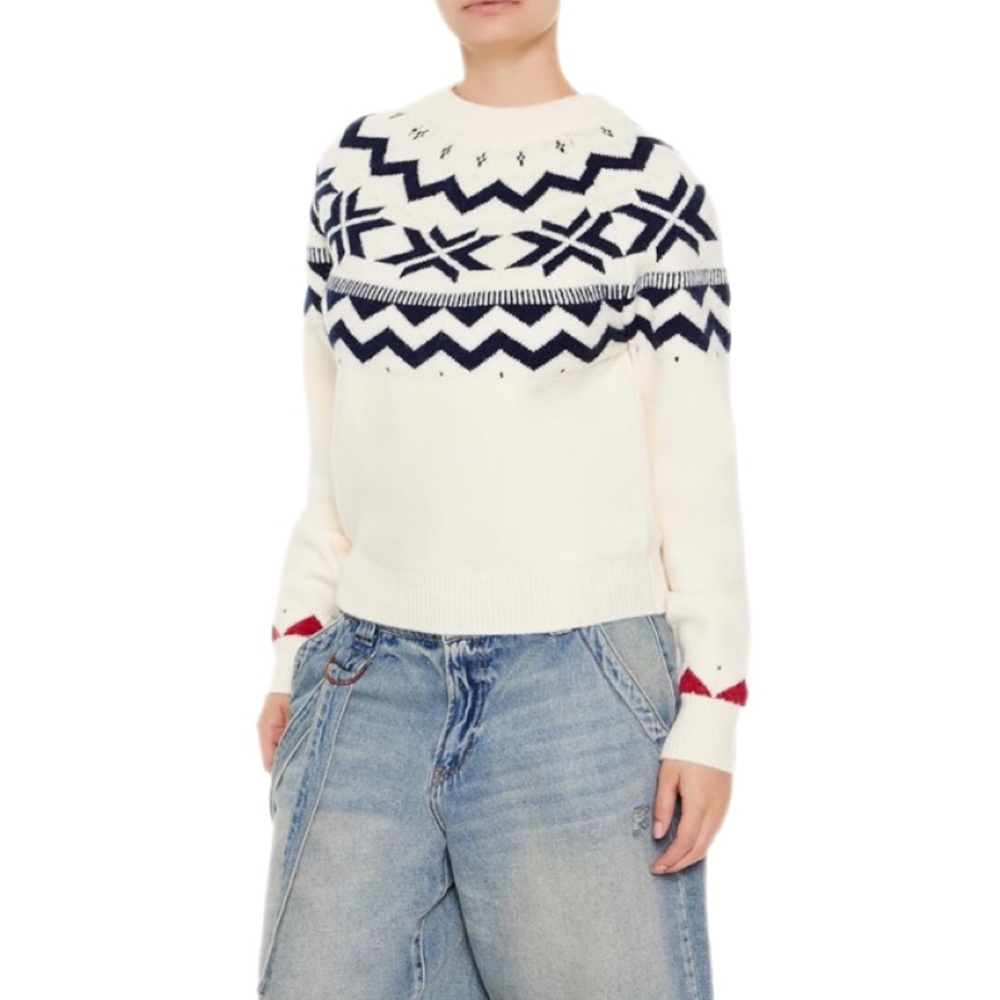 Forever Twenty One Geo Print Sweater Size Medium